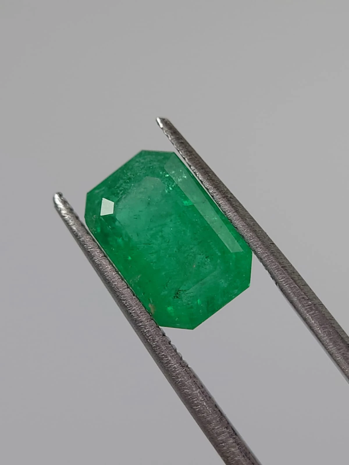 3.77ct Natural Emerald Octagon Cut Loose Gemstone From Panjshir Afghanistan — view 4